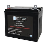 MIGHTY MAX BATTERY ML-U1 12V 200CCA Battery for Swisher AZ2/AZV 265CCA 3Wheel Mower ML-U1-CCA1684